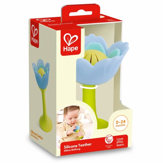 Дрънкалка и гризалка за зъби, Синьо цвете - Hape