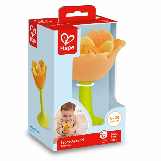 Дрънкалка и гризалка за зъби, Оранжево цвете - Hape