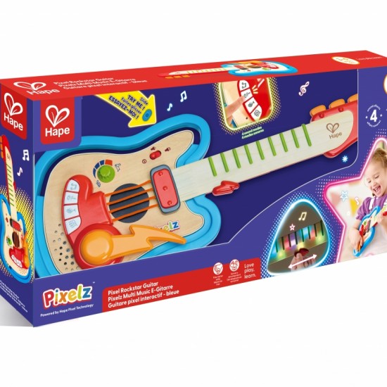 Интерактивна играчка: Pixelz, Рокстар китара - Hape