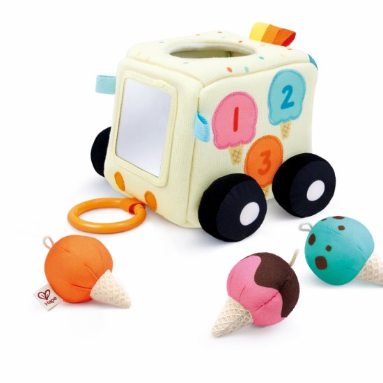 Мека сензорна играчка, Камион за сладолед - Hape